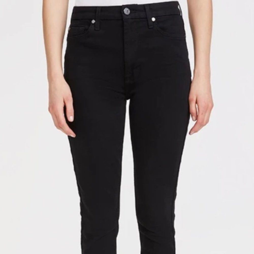 7 For All Mankind Women's High Rise Black Jeans